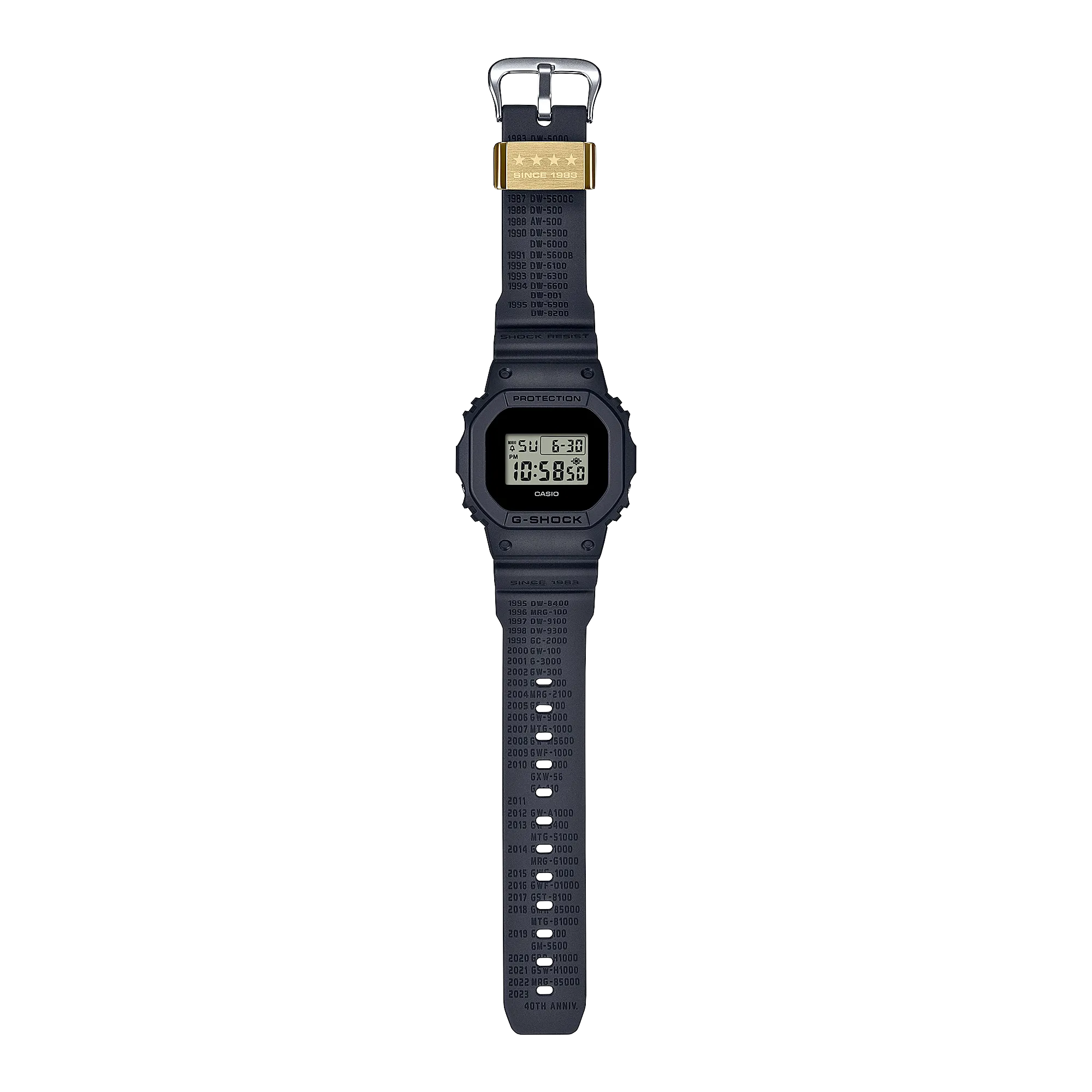 G-Shock Digital 5600 Series Black Resin Watch DWE5657RE-1D