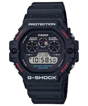 G Shock Digital 5900 Style Black Resin Band Watch DW5900-1D