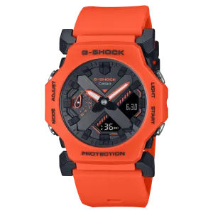 G-Shock Digital Black Dial Orange Resin Band Watch GA2300FL-4A