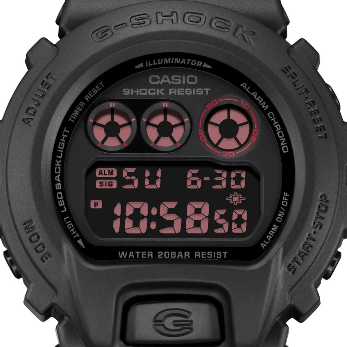 G-Shock Digital Black Resin Band Watch DW6900UMS-1D