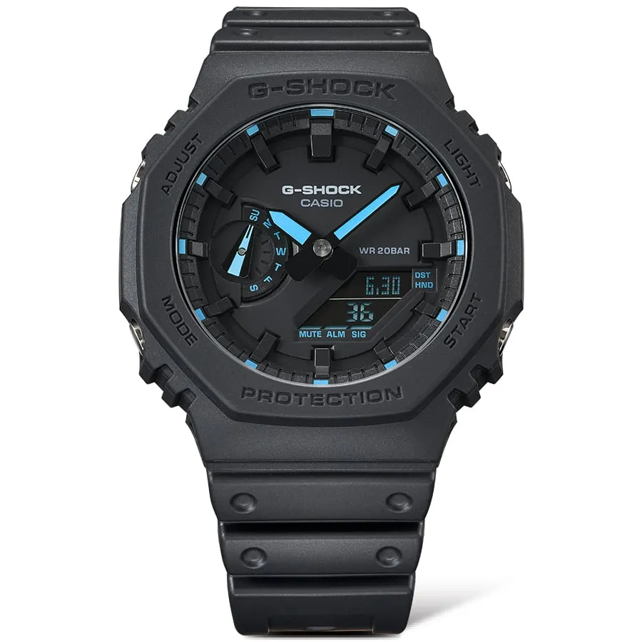 G-Shock Digital Black Resin Band Watch GA2100-1A2