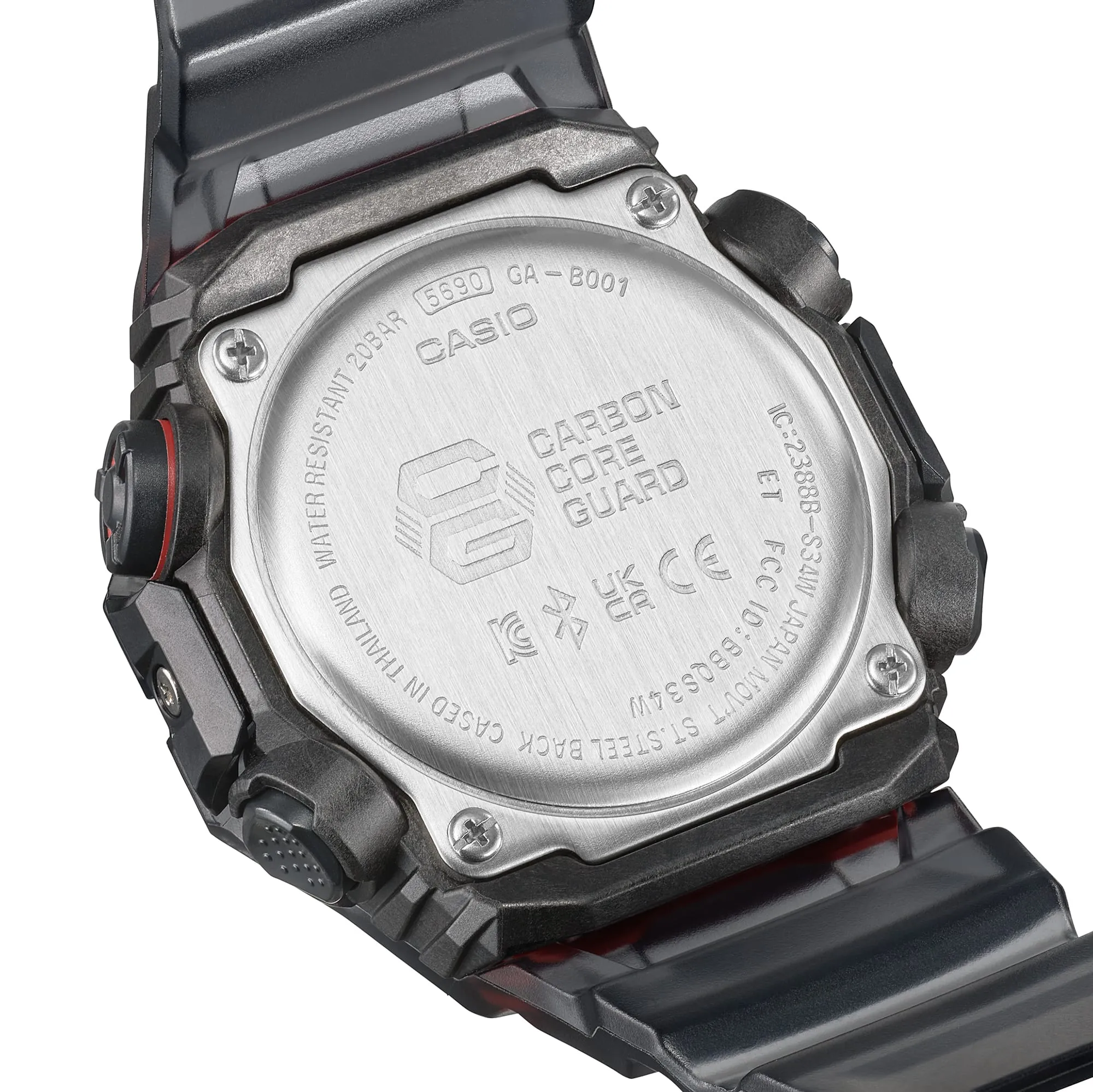 G-Shock Digital Black Resin Band Watch GAB001G-1A