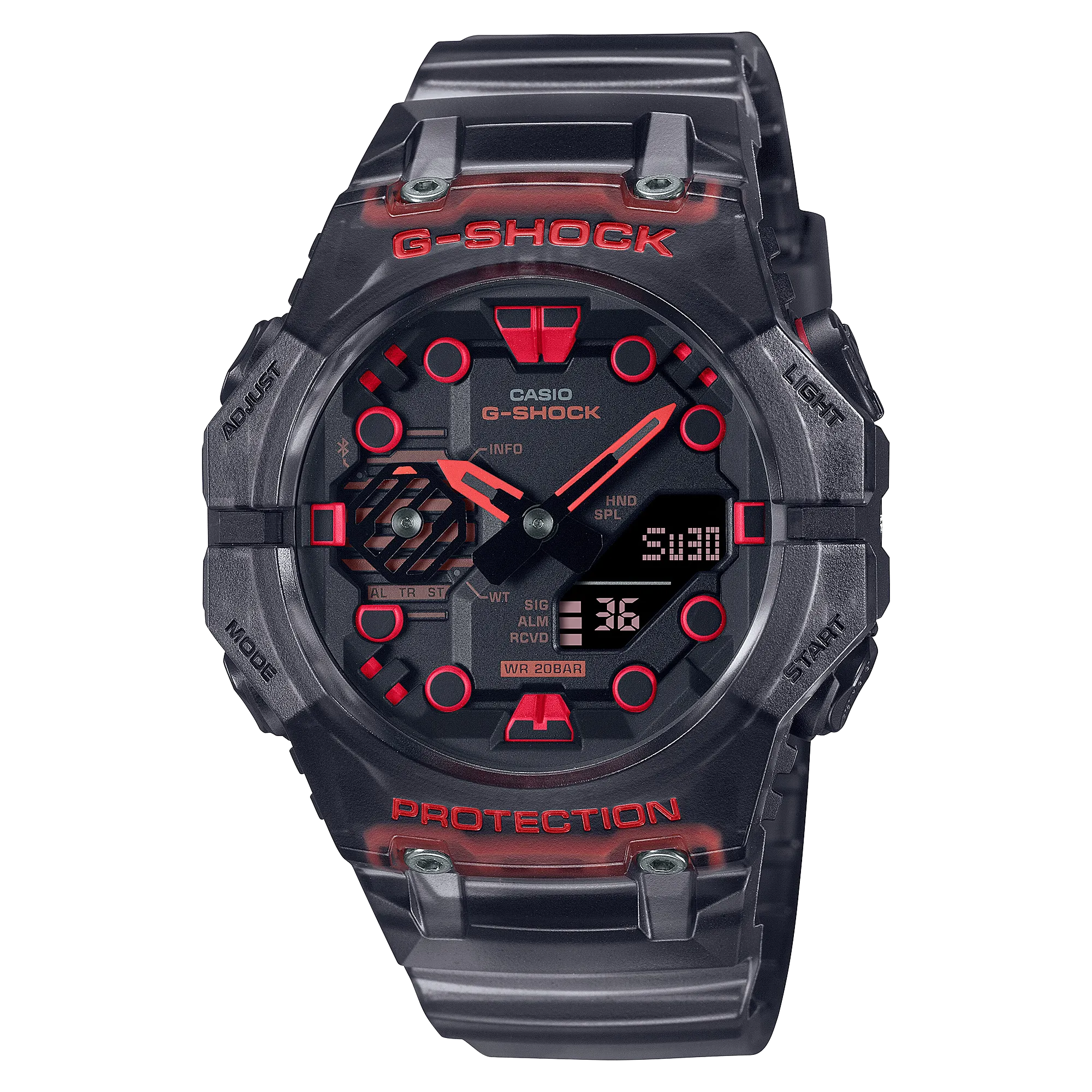 G-Shock Digital Black Resin Band Watch GAB001G-1A