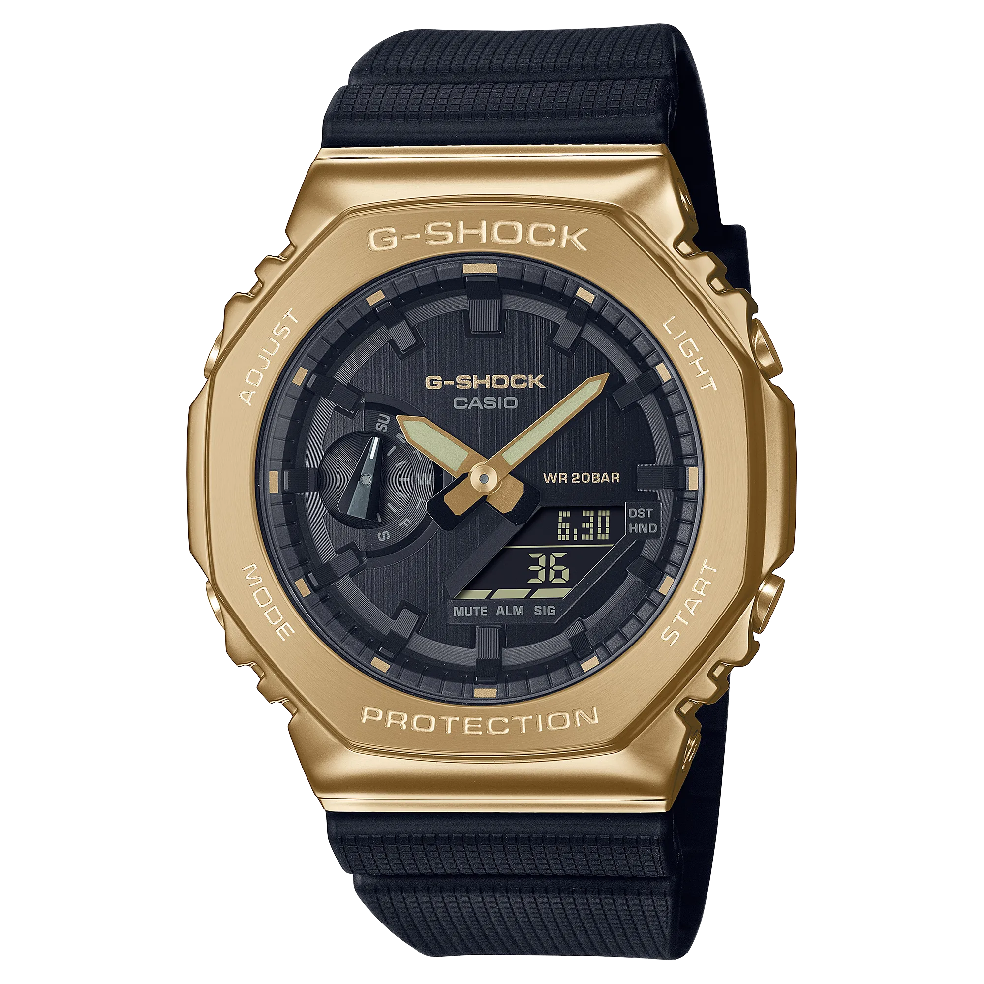 G-Shock Digital Black Resin Band Watch GM2100G-1A9