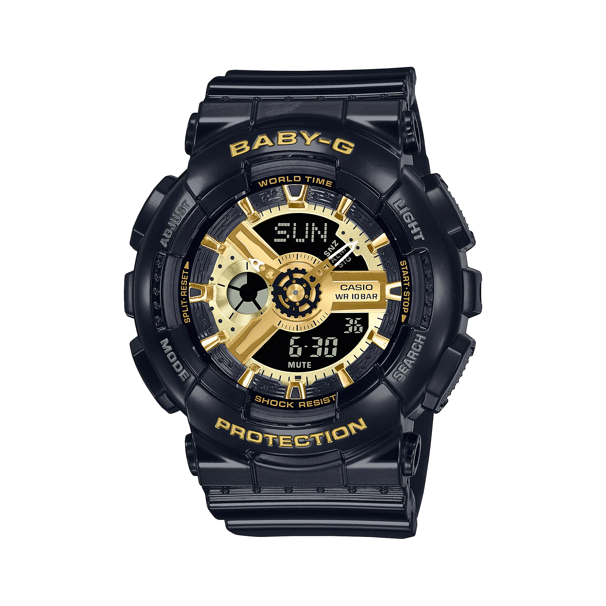 G-Shock Digital White Resin Band Watch BA110X-1A