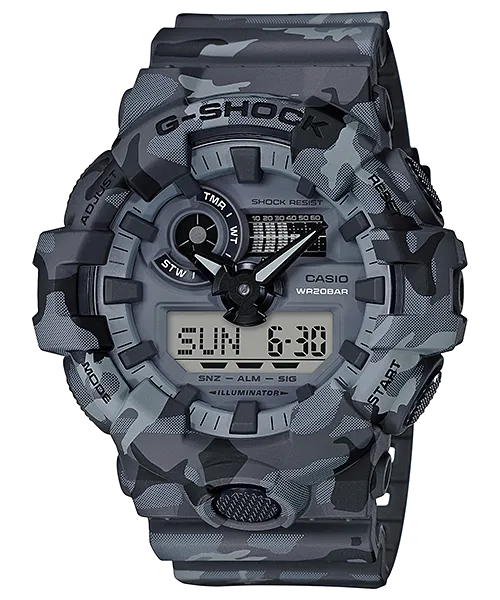 G-Shock Duo Camo Series Grey Watch GA700CM-8A