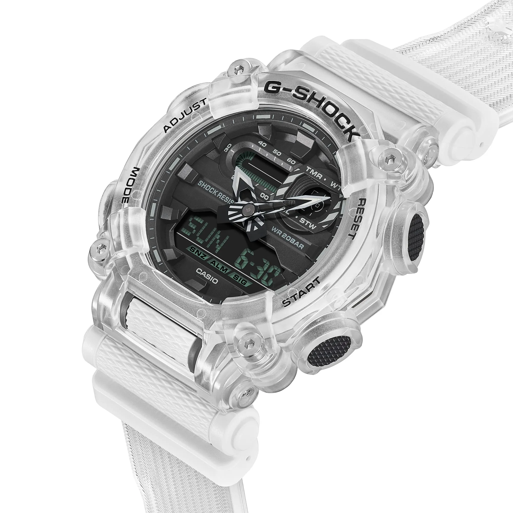 G-Shock DUO Sound Wave Transparent Mens Watch GA900SKL-7A