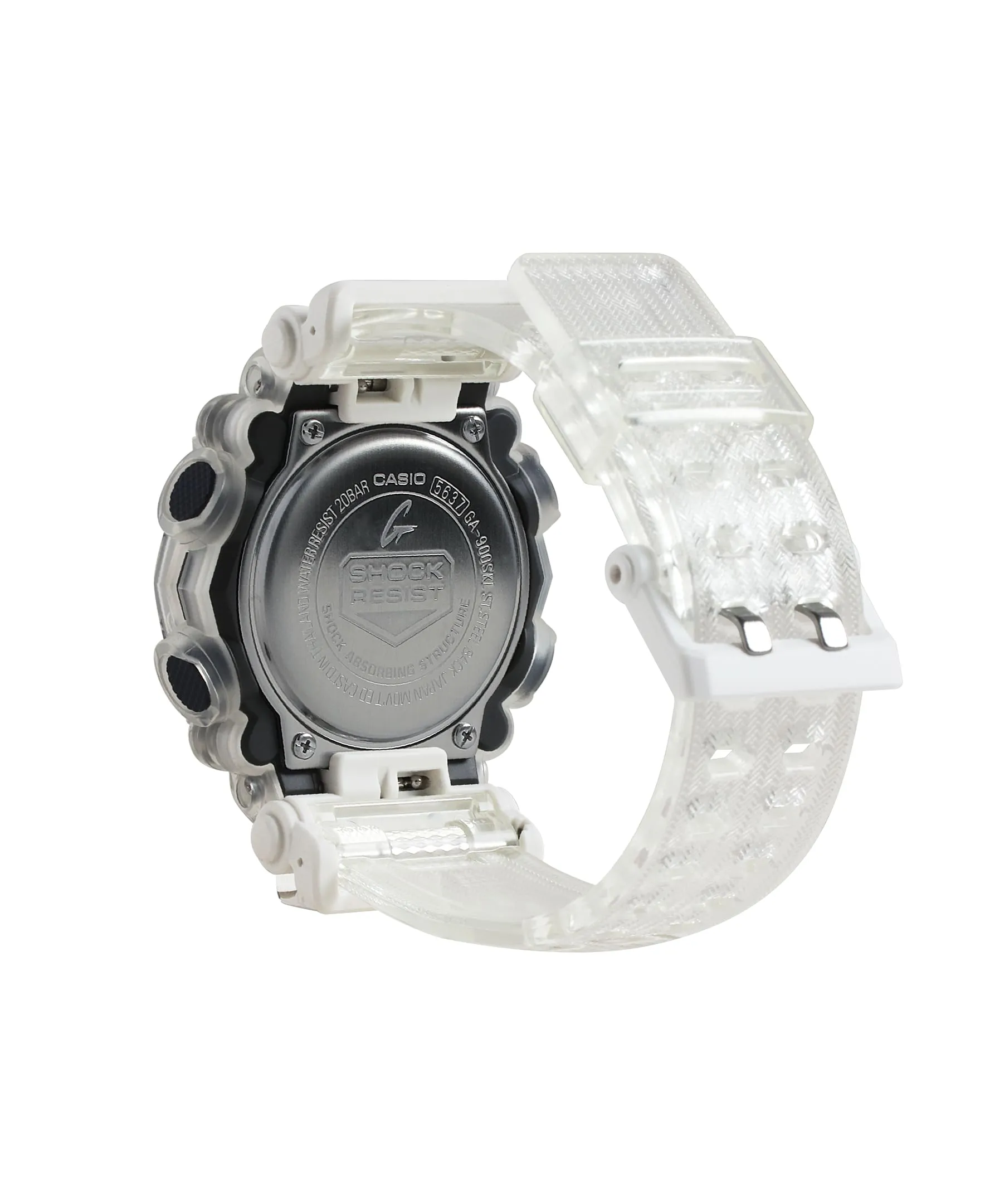 G-Shock DUO Sound Wave Transparent Mens Watch GA900SKL-7A