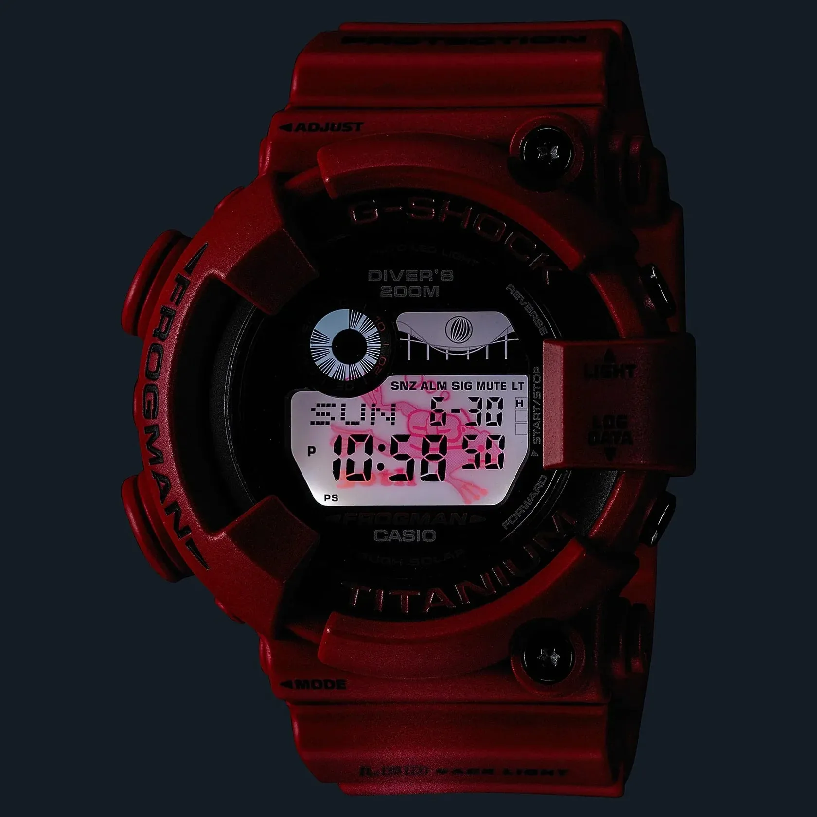 G-Shock Frogman Red Rubber Band Men's Watch GW8230NT-4D