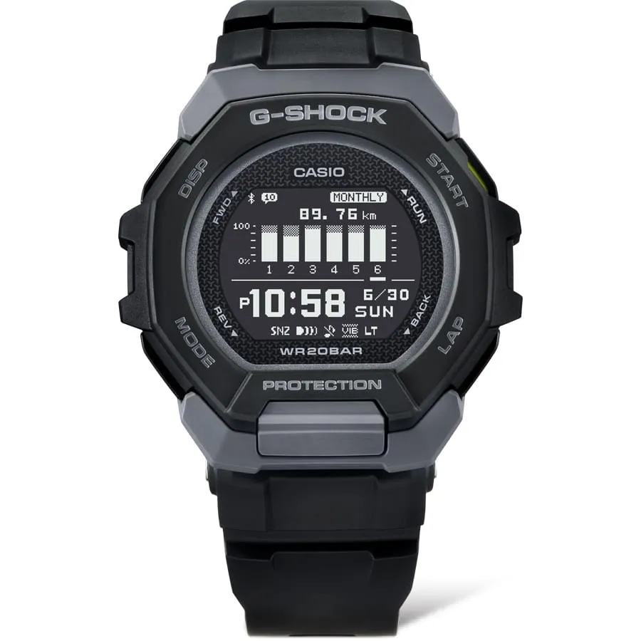 G-Shock G- Squad Black Resin Band Watch GBD300-1D