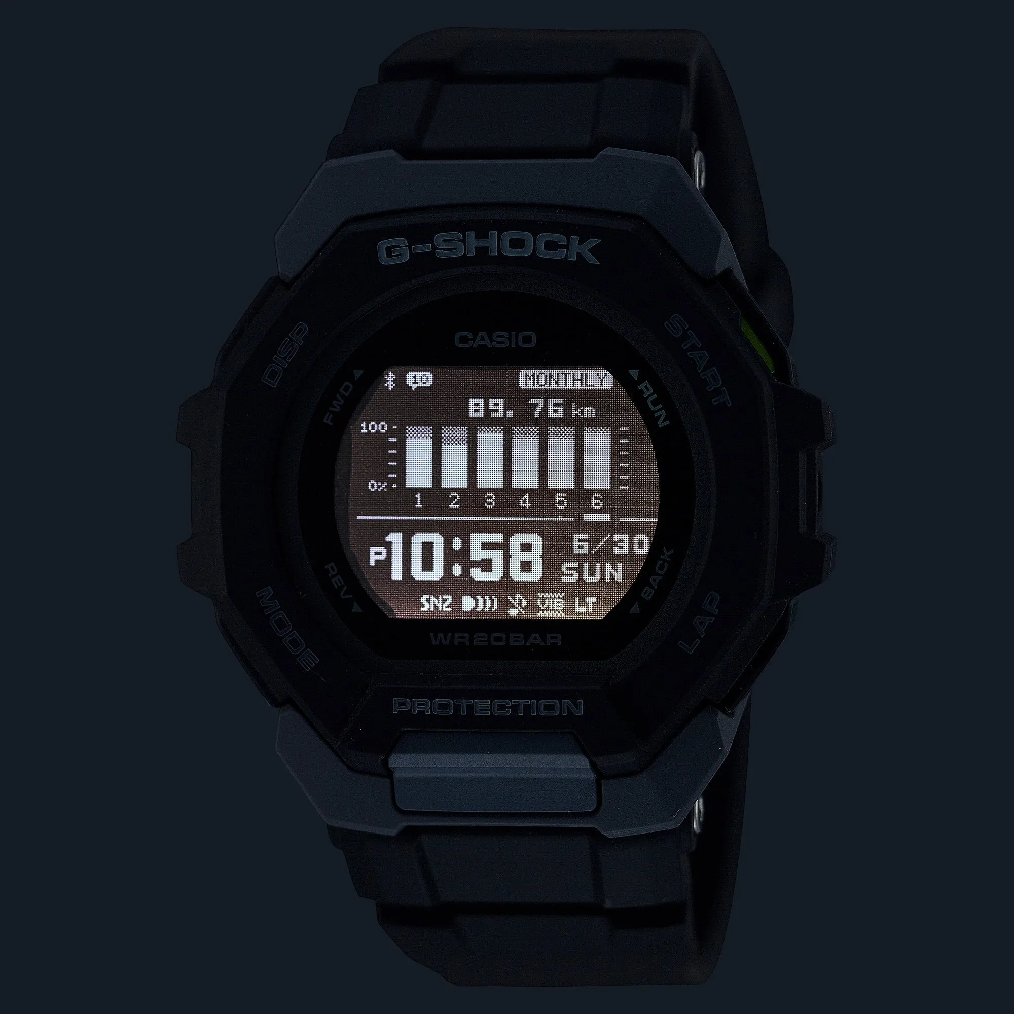 G-Shock G- Squad Black Resin Band Watch GBD300-1D