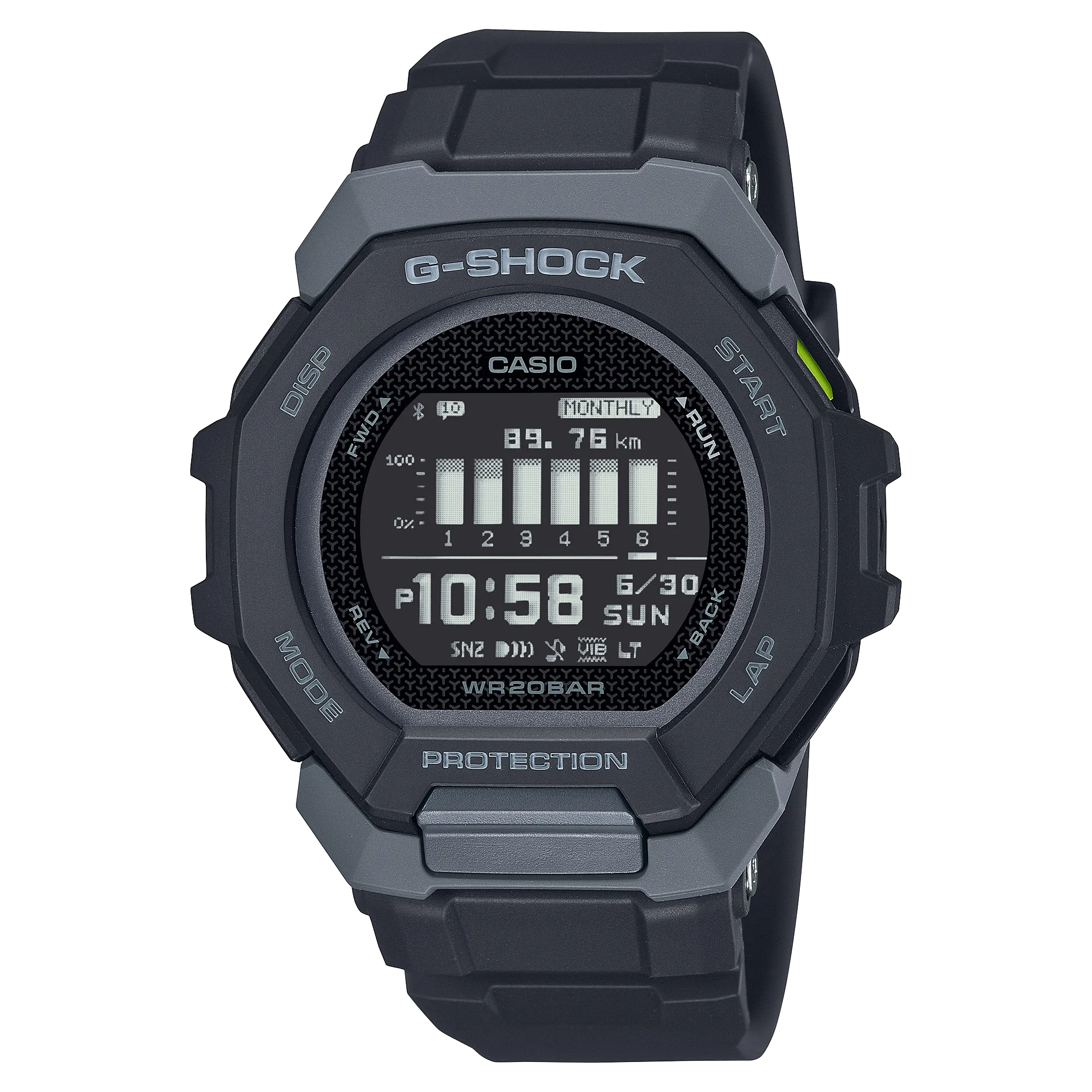 G-Shock G- Squad Black Resin Band Watch GBD300-1D