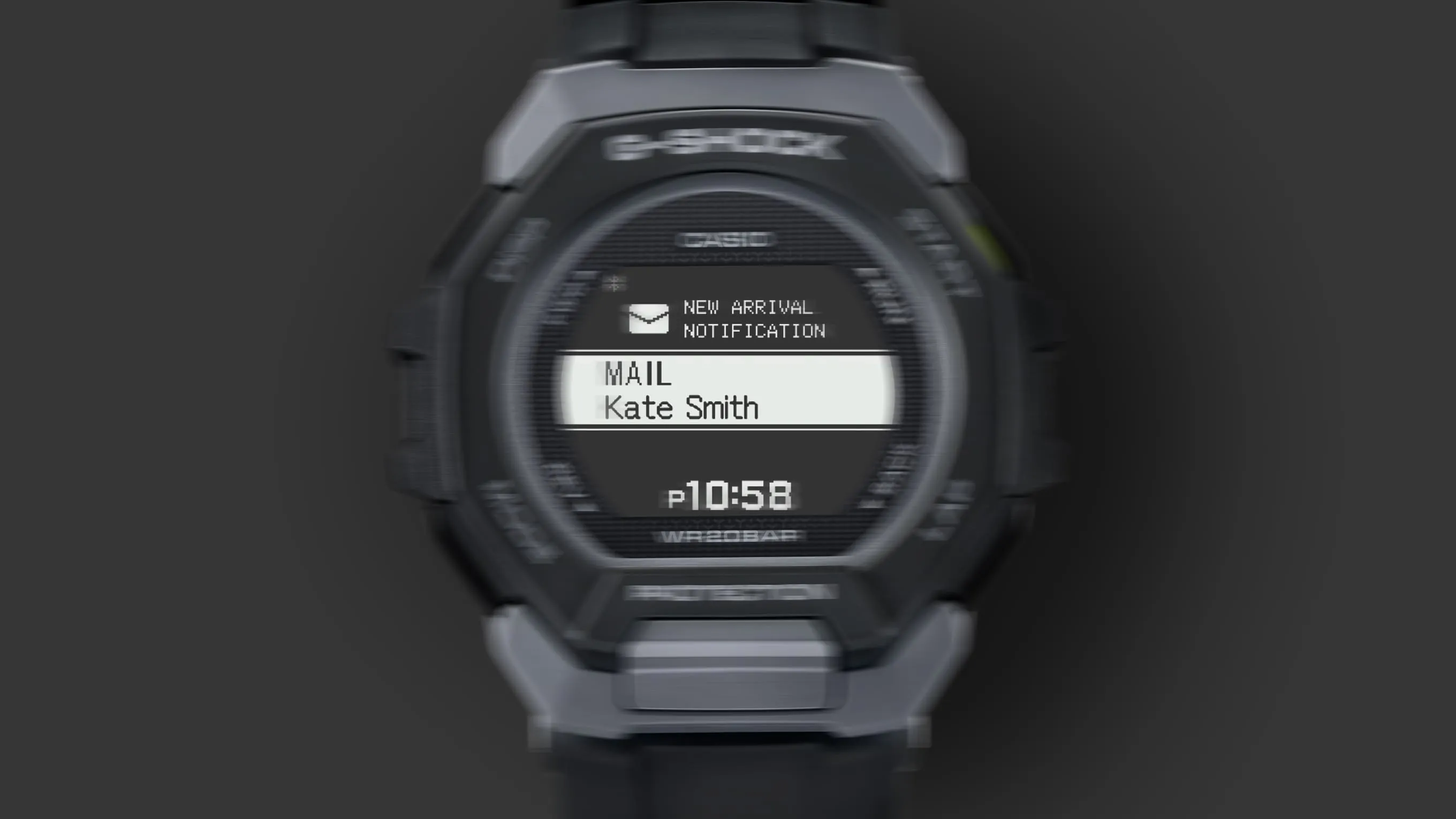 G-Shock G- Squad Black Resin Band Watch GBD300-1D