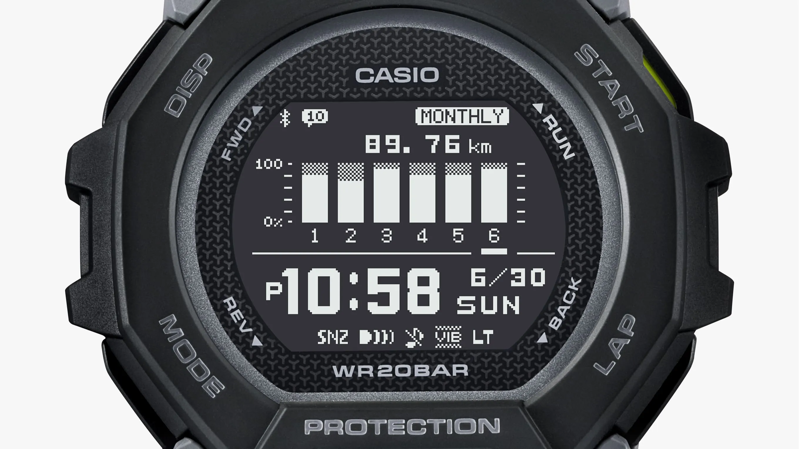 G-Shock G- Squad Black Resin Band Watch GBD300-1D