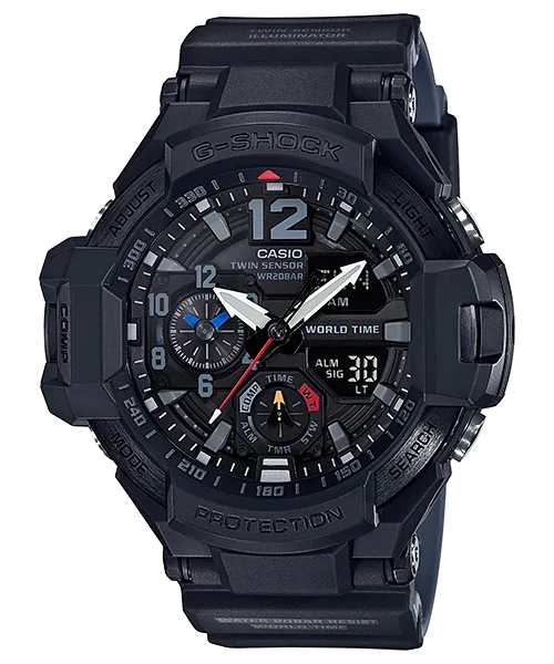 G-Shock Gravity Twin Sensor Black Mens Watch GA1100-1A1