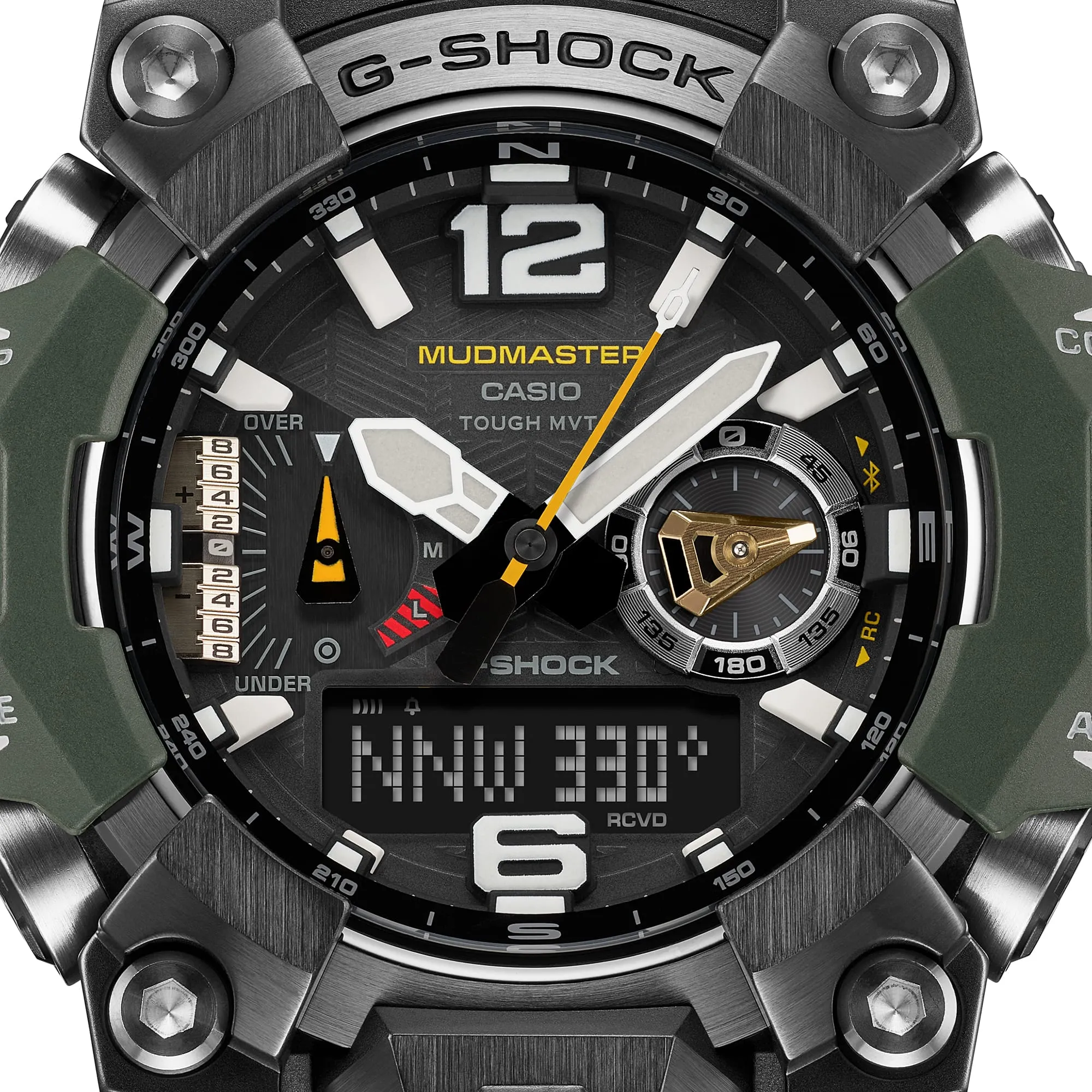 G-Shock Master of G-Land Mudmaster Red Dial Resin Band Watch GWGB1000-3A