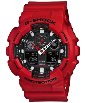 G-Shock Military Red Men's Watch GA100B-4A