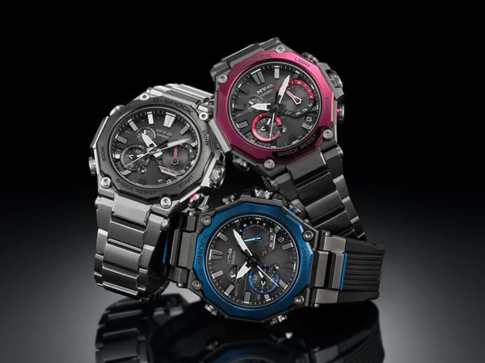G-Shock MT-G Solar Black Dial Stainless Steel Watch MTGB2000D-1A