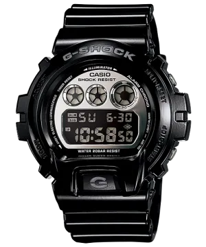 G-Shock Multi-Alarm Black Band Silver Dial Digital Watch DW6900NB-1