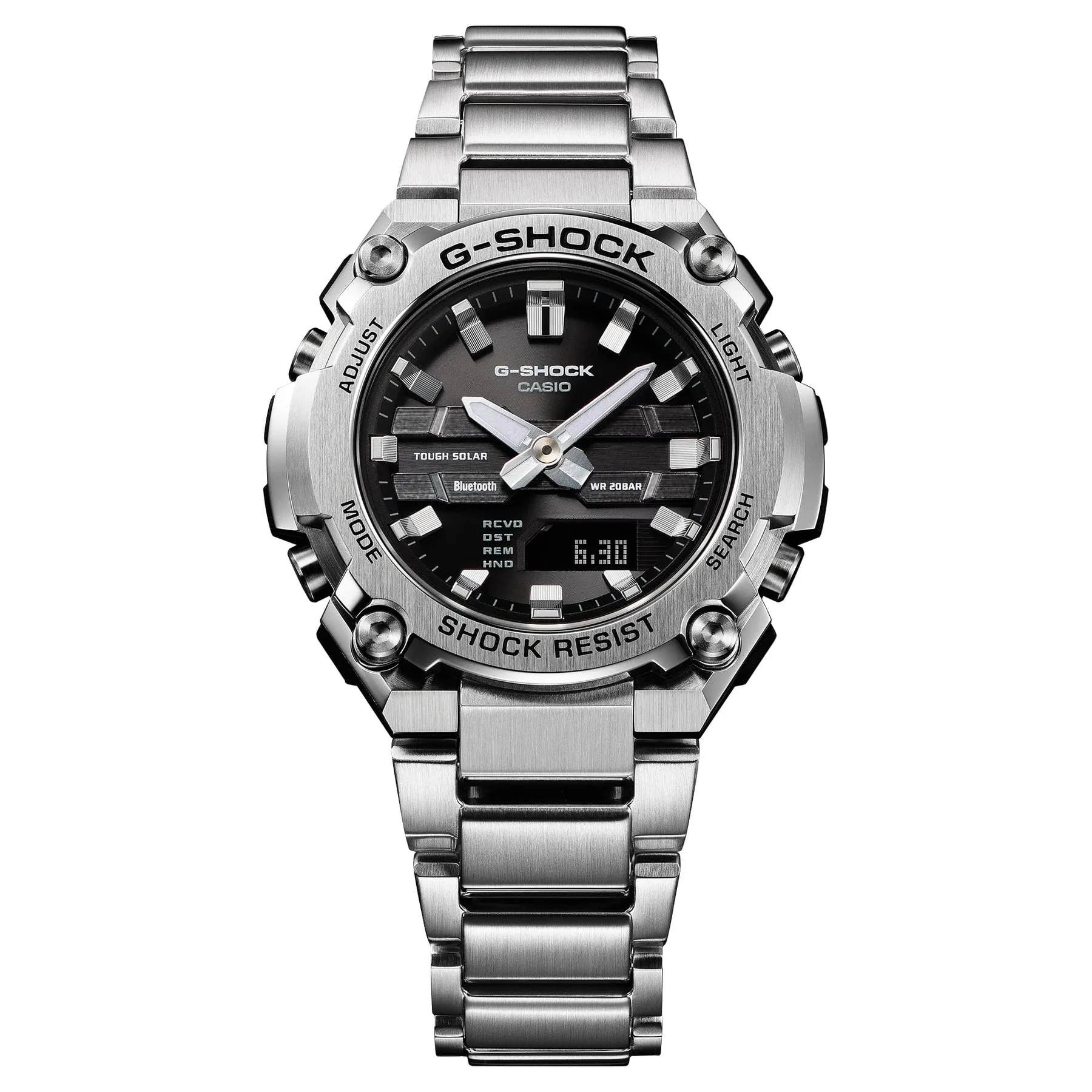 G-Shock Silver Stainless Steel Grey Dial Watch GSTB600D-1A