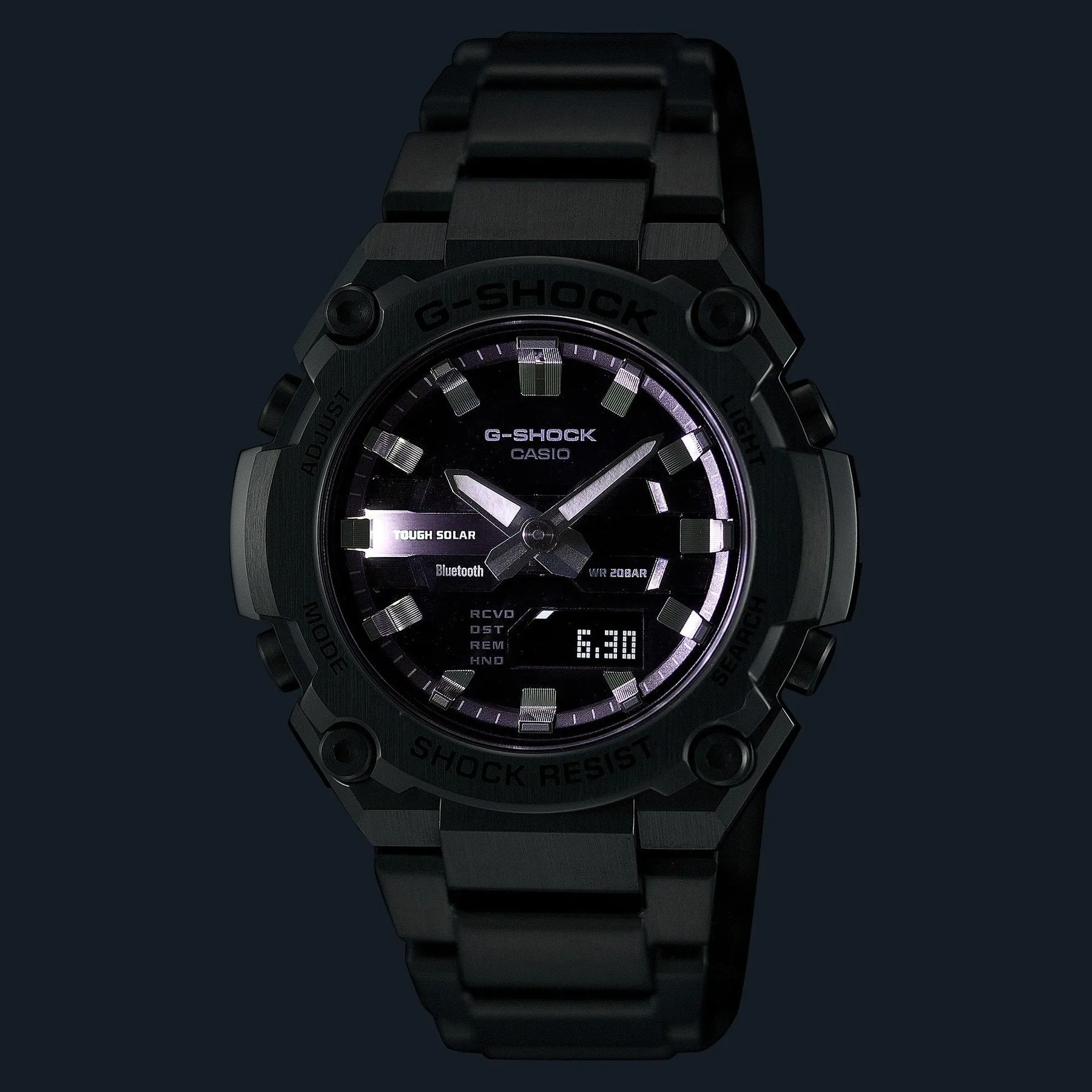 G-Shock Silver Stainless Steel Grey Dial Watch GSTB600D-1A