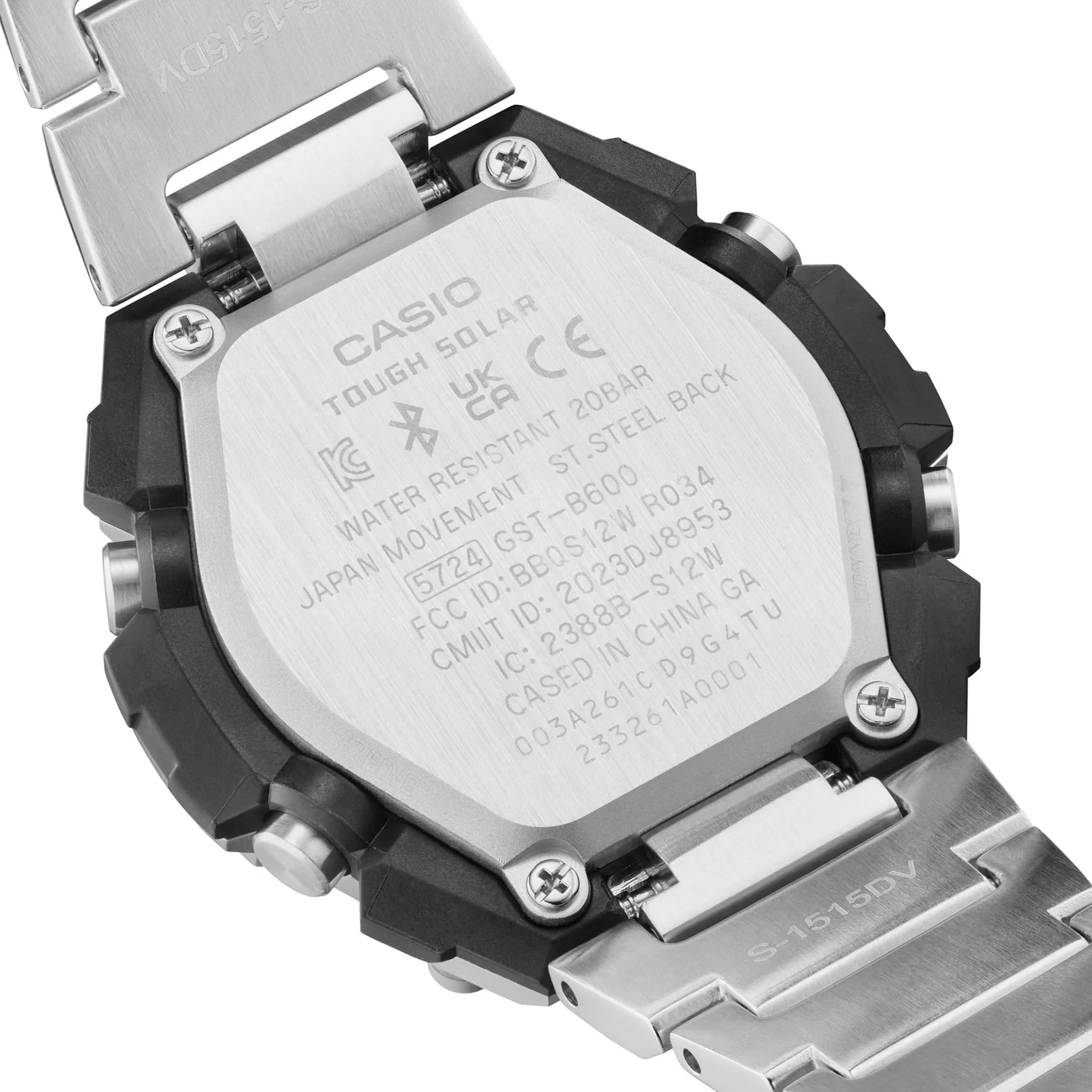 G-Shock Silver Stainless Steel Grey Dial Watch GSTB600D-1A