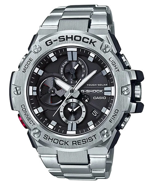 G-Shock Solar Stainless Steel Connected Series Mens Watch GSTB100D-1A