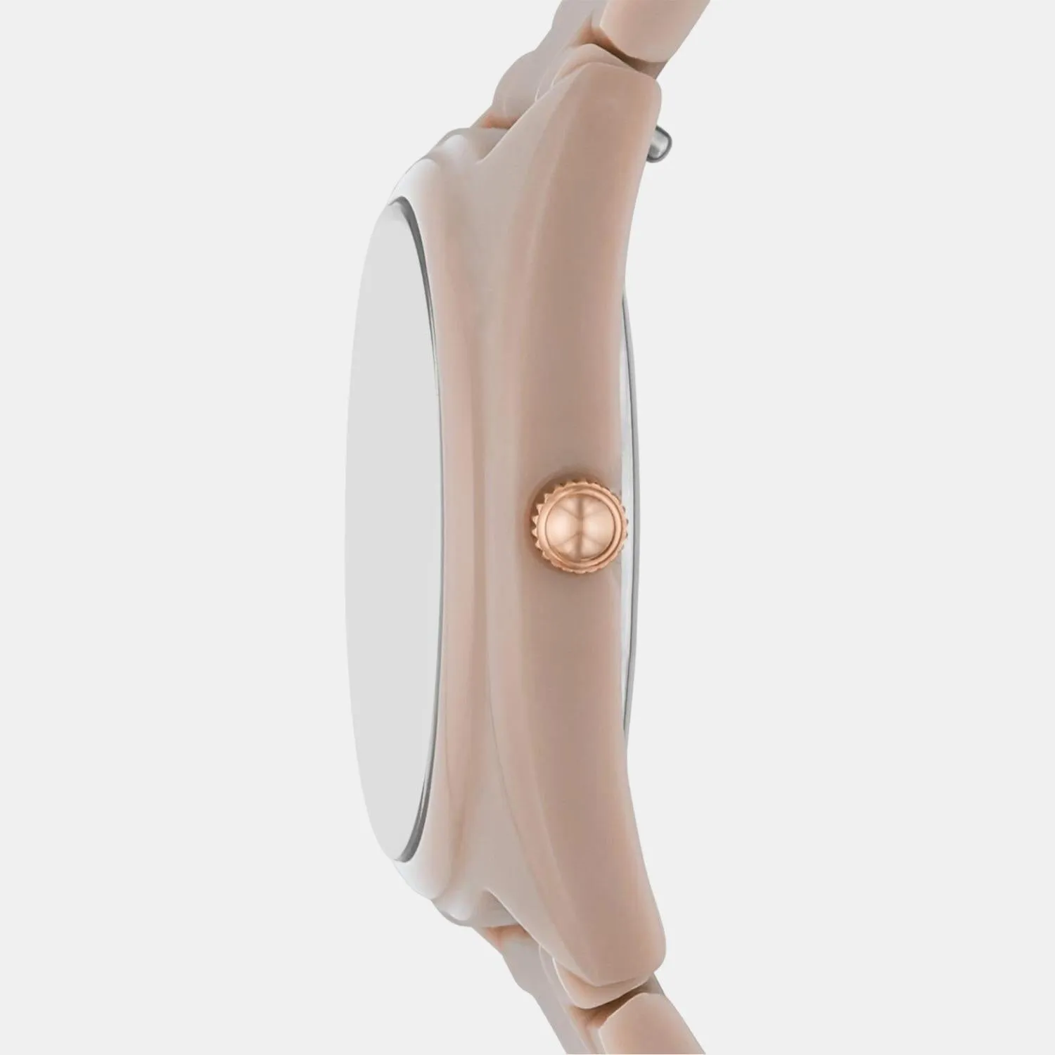 Gabby Women Quartz Beige Dial Analog Ceramic Watch CE1110
