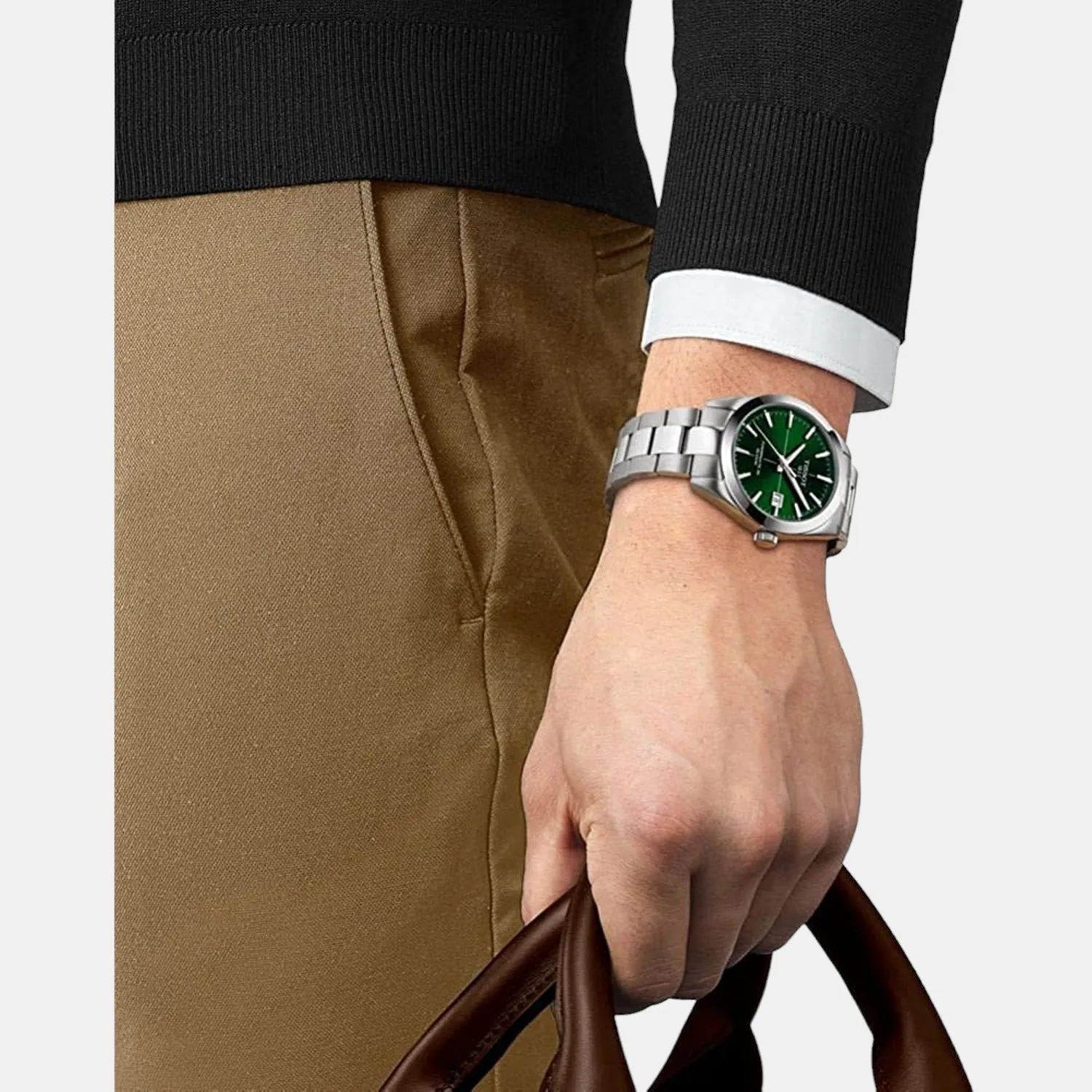 Gentleman Men Analog Stainless Steel Automatic Watch T1274071109101