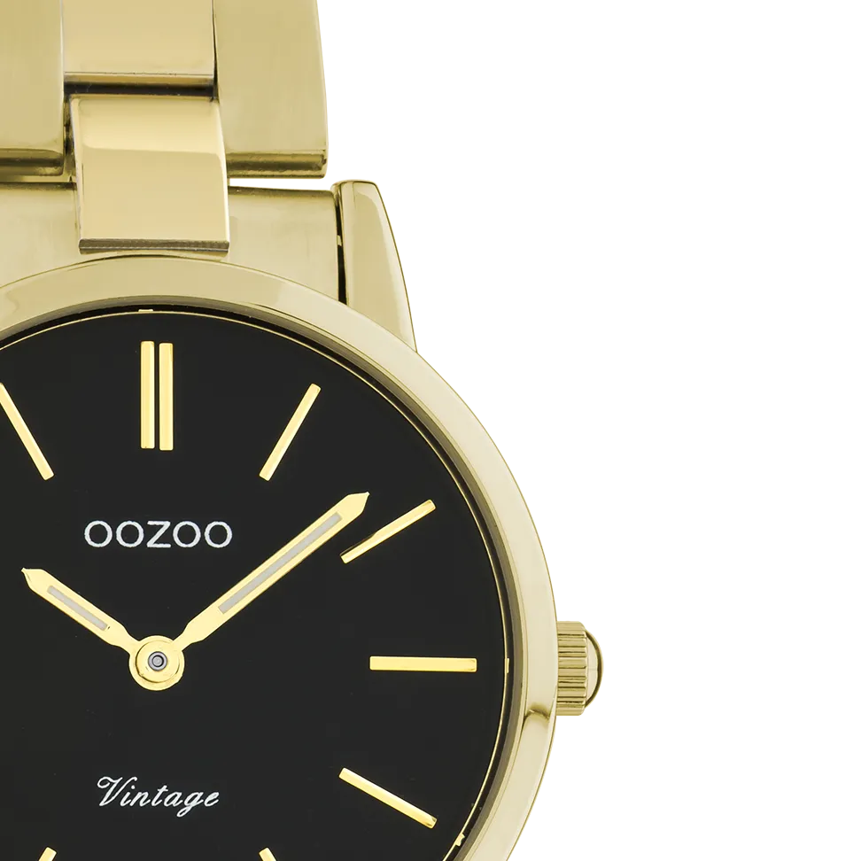 Gold coloured OOZOO watch with stainless steel bracelet - C20114