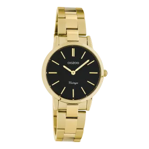 Gold coloured OOZOO watch with stainless steel bracelet - C20114