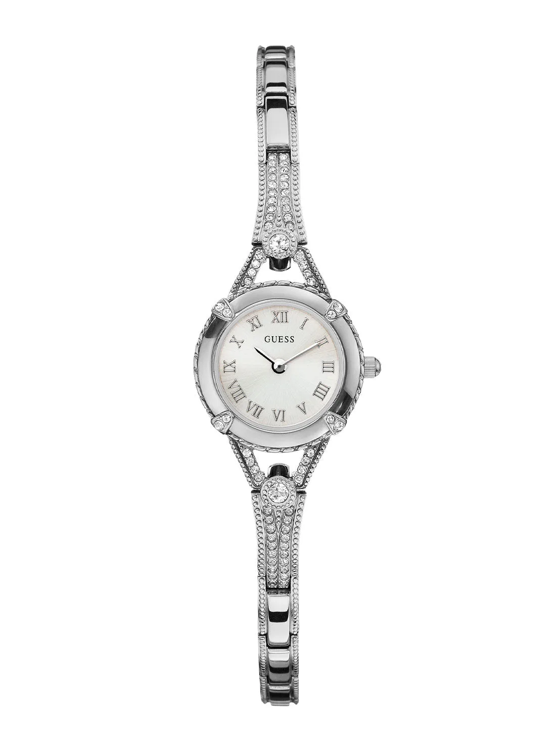 Guess Angelic Silver Dial Silver Bracelet Watch W0135L1
