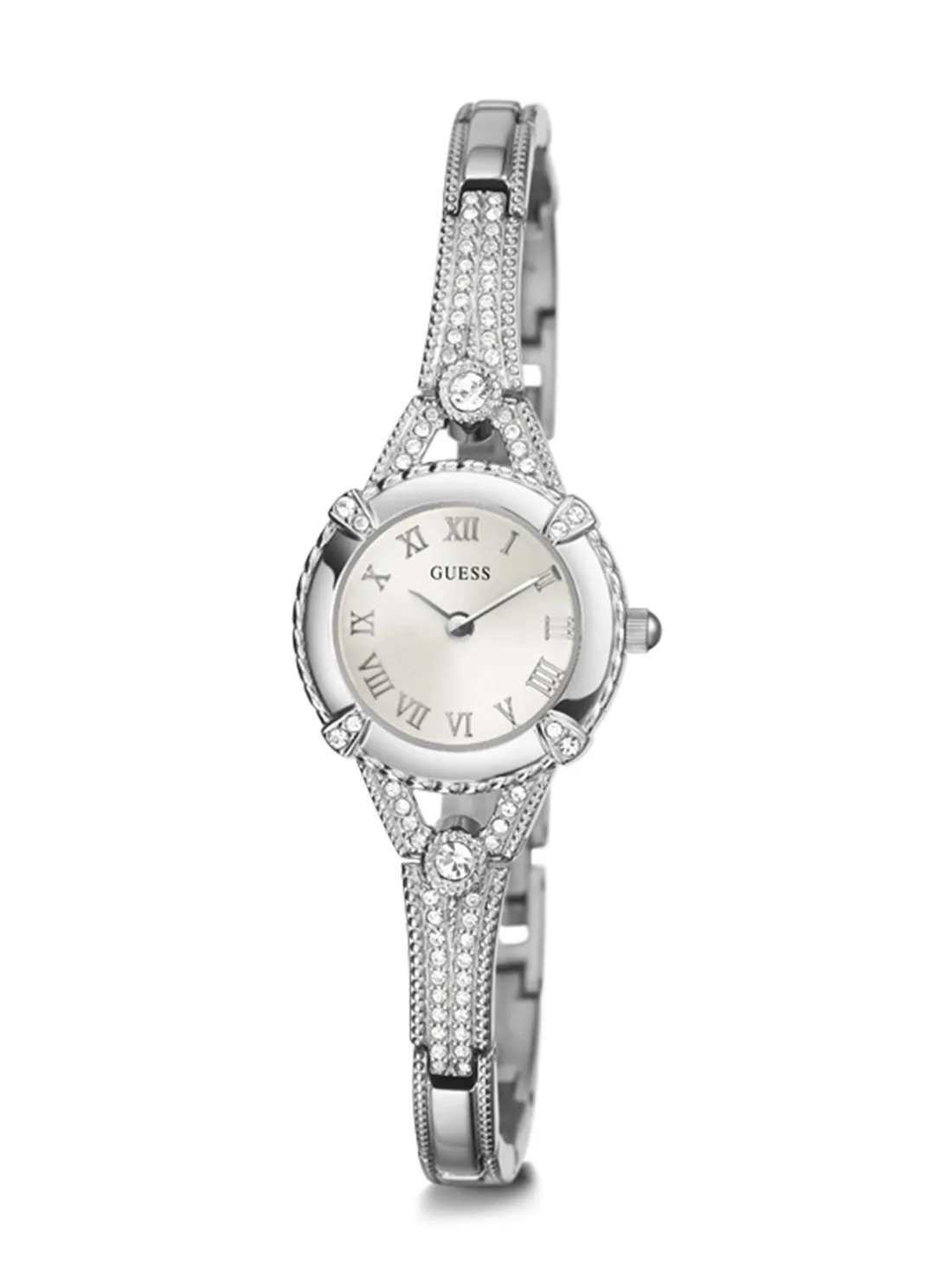 Guess Angelic Silver Dial Silver Bracelet Watch W0135L1
