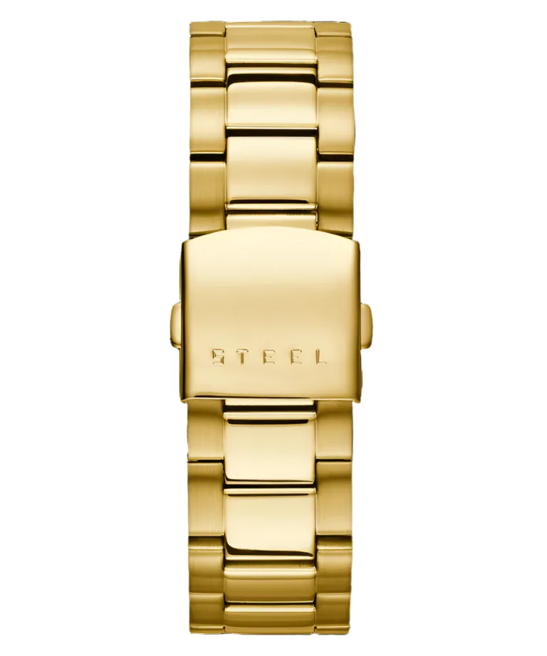 Guess Atlas Black Dial Gold Tone Watch W0668G8