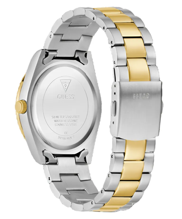 Guess CONNOISSEUR Champagne Dial Two Tone Stainless Steel Watch GW0265G14