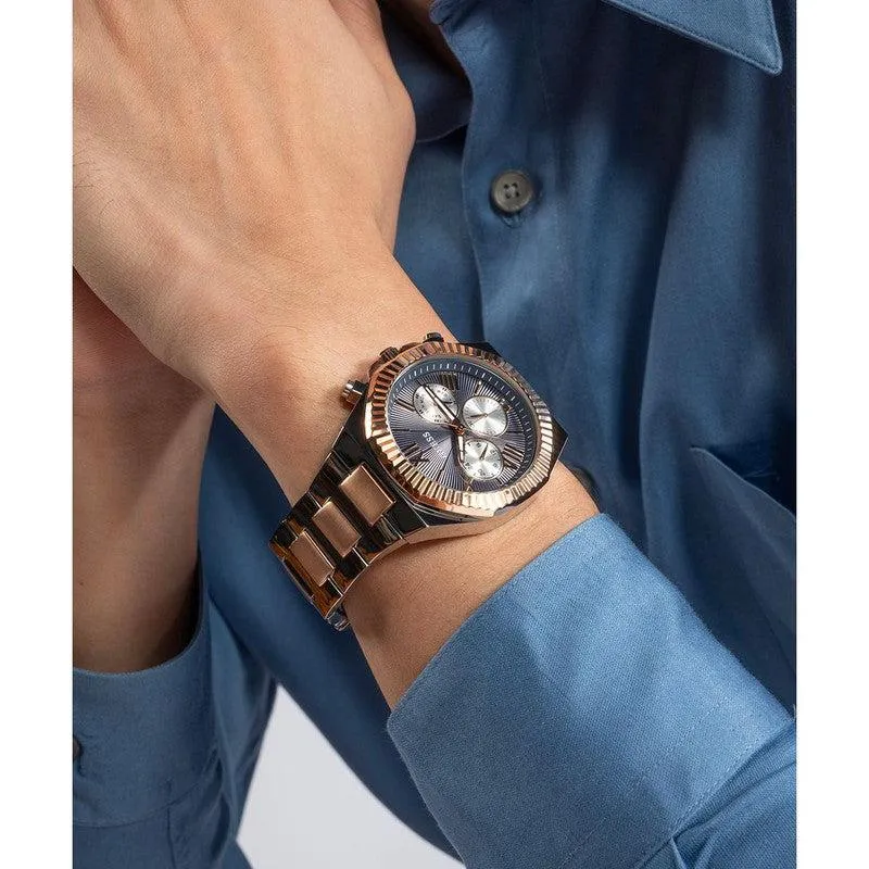 Guess Equity Navy Dial Multifunction Watch