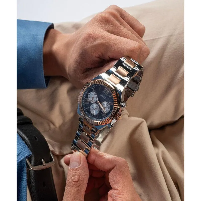 Guess Equity Navy Dial Multifunction Watch