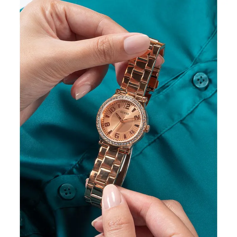 Guess Fawn Rose Gold Dial Analog Watch