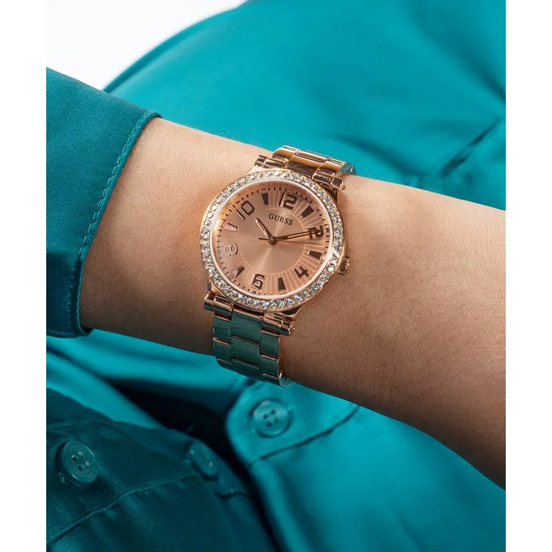 Guess Fawn Rose Gold Dial Analog Watch