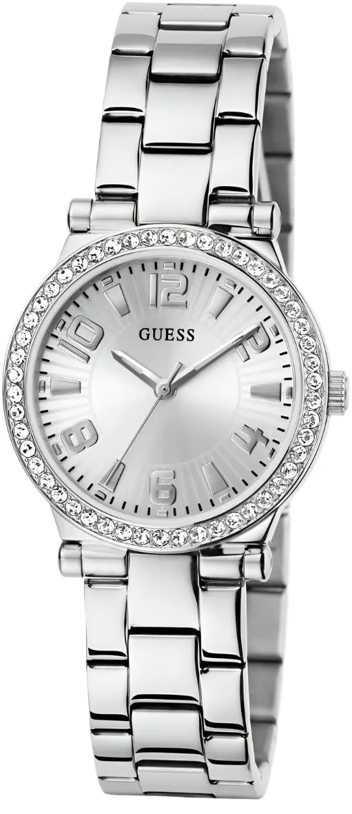 Guess Fawn Silver Dial Stainless Steel Watch GW0686L1