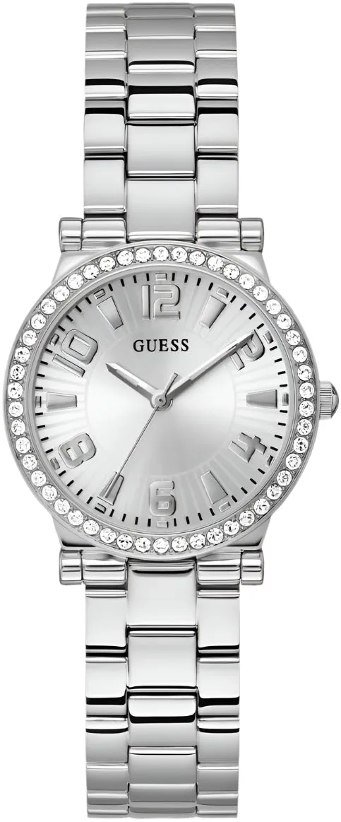Guess Fawn Silver Dial Stainless Steel Watch GW0686L1