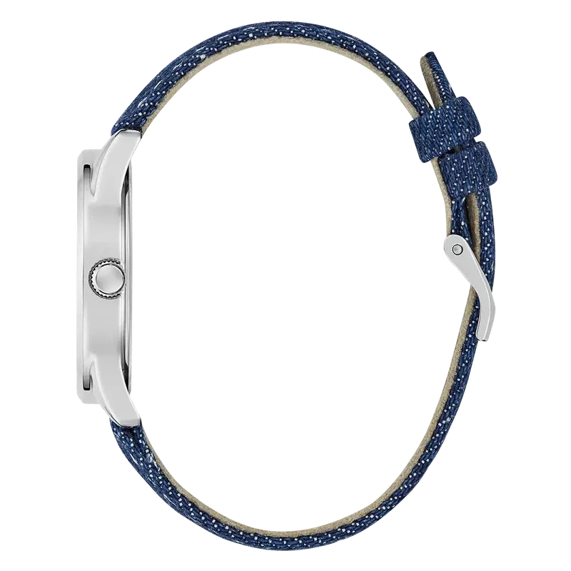 Guess G Stitch Blue Dial Analogue Watch