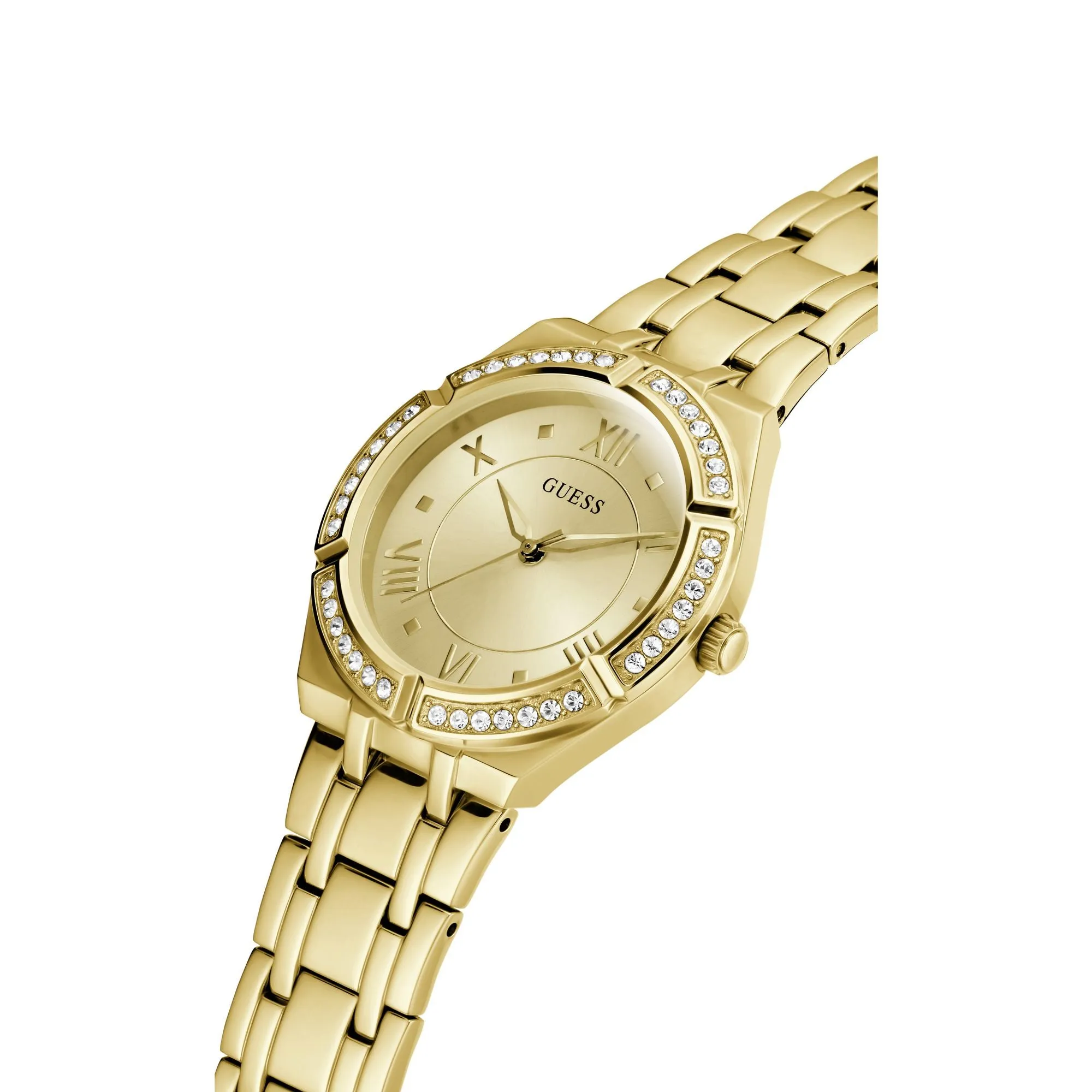 GUESS Gold Cosmo Crystal Watch GW0033L2