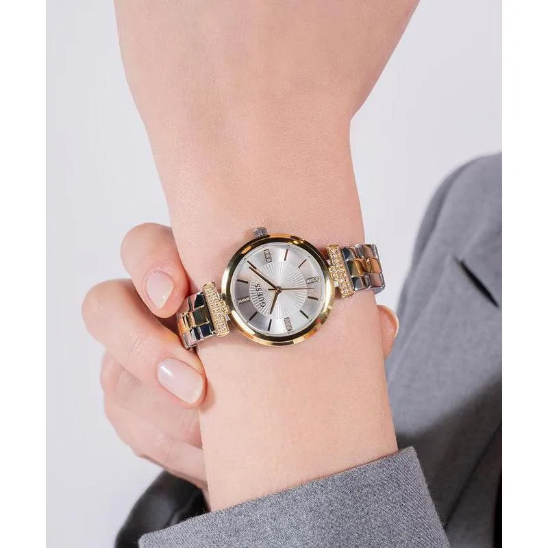 Guess Ladies 2-Tone Gold Tone Analog Watch