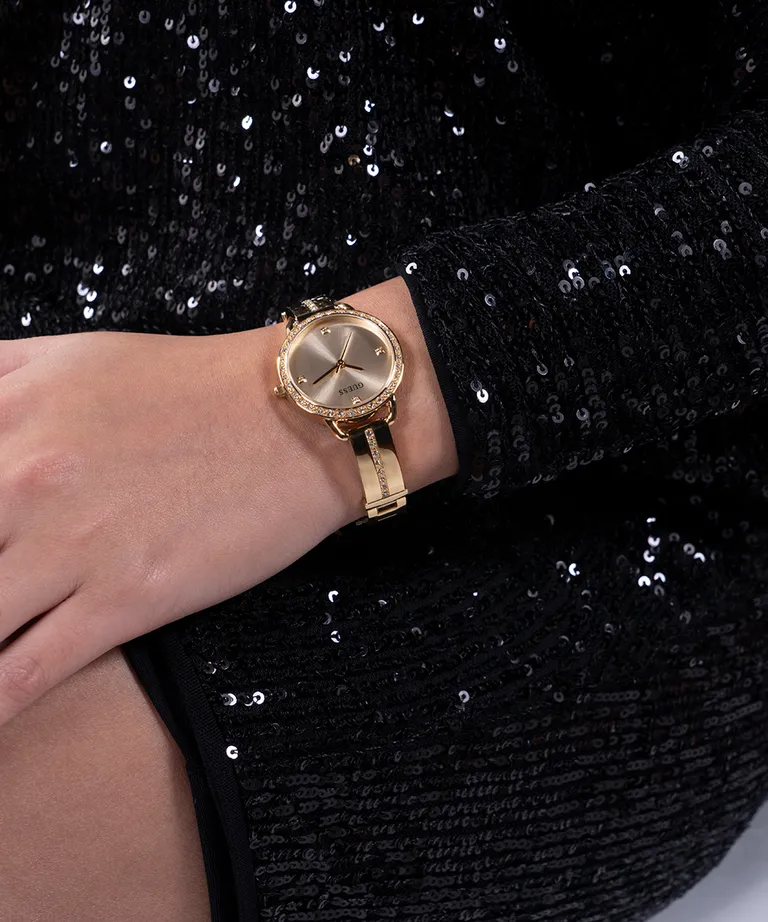 GUESS Ladies Gold Tone Analog Watch GW0022L2