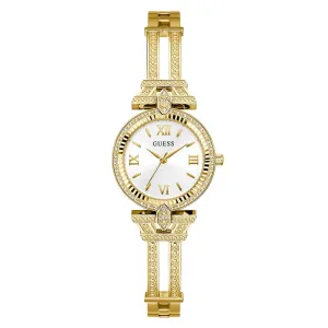 Guess Ladies Gold Tone Analog Watch