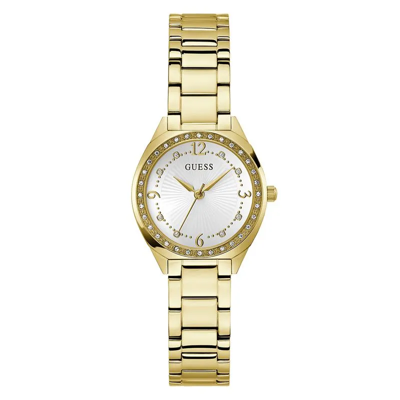 Guess Ladies Gold Tone Analog Watch