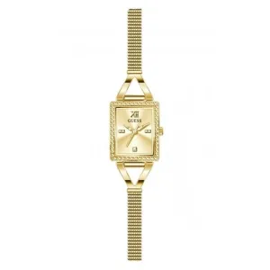 Guess Ladies Grace Stainless Steel Mesh Gold Tone Watch GW0400L2