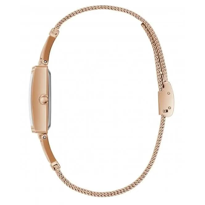 Guess Ladies Grace Stainless Steel Mesh Rose Gold Watch GW0400L3