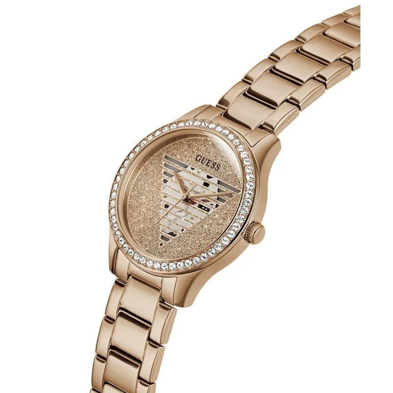 GUESS Ladies Idol Rose Gold Tone Analog Watch GW0605L3